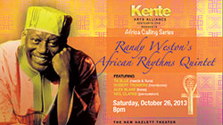 Randy Weston African Rhythms Quintet Playbill Poster